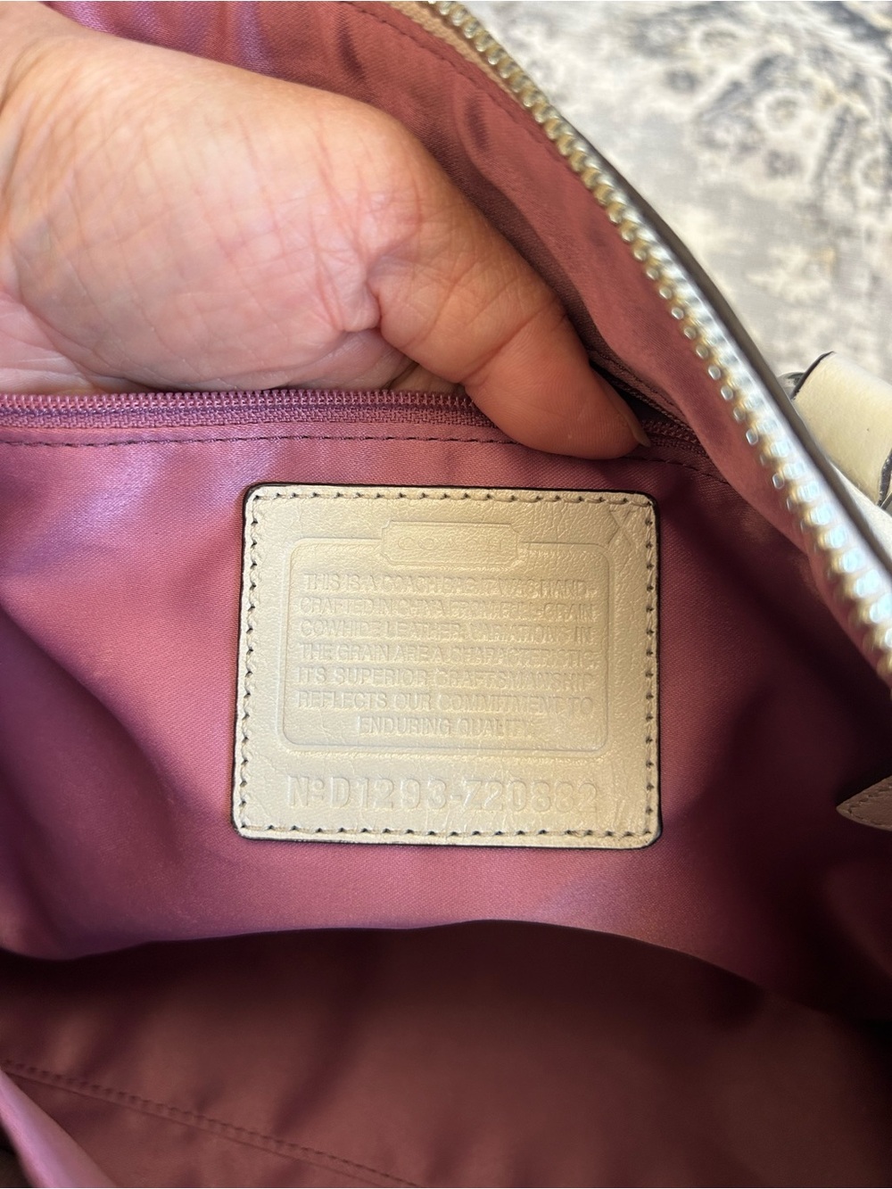 Coach Studded Leather Satchel Bag - Picture 12 of 14
